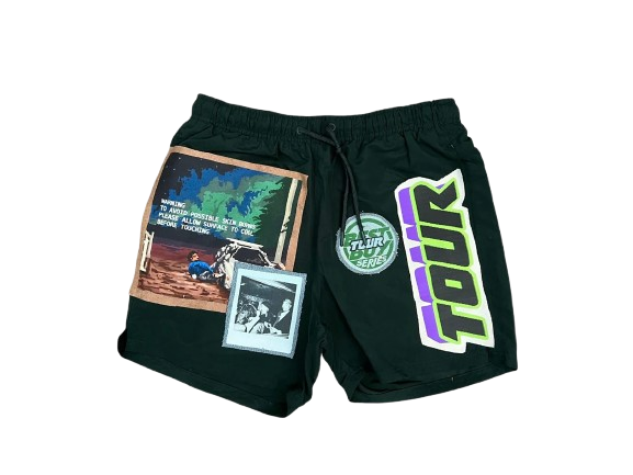 GREEN RECONSTRUCTED PATCHWORK TRUNKS [VVS] THE TOUR STORE