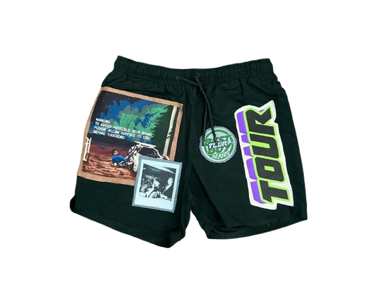 GREEN RECONSTRUCTED PATCHWORK TRUNKS [VVS] THE TOUR STORE