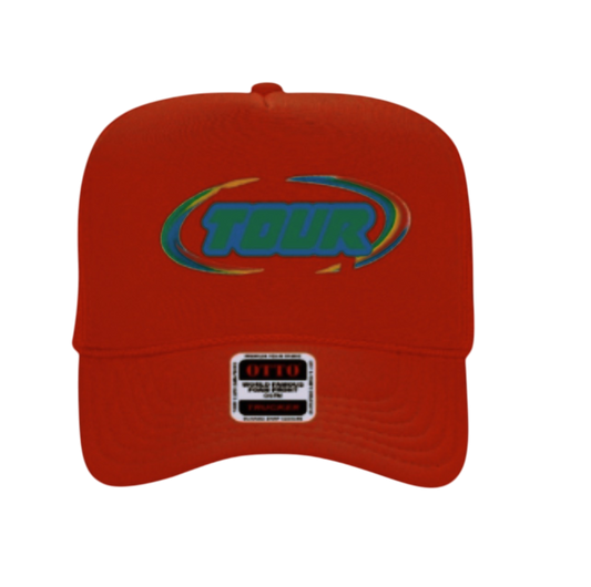 RED TRUCKER HAT TOUR STUDIO